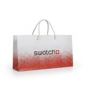 Swatch Red and White Reusable Gift Bag